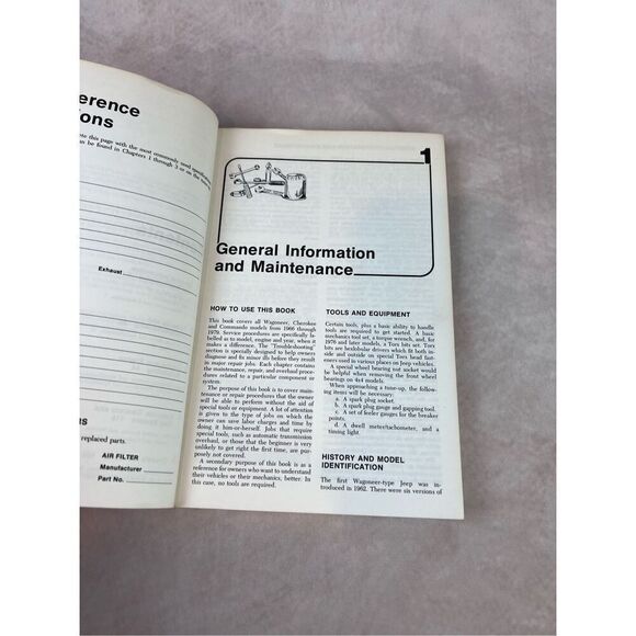 Chilton's Repair & Tune-Up Guide Jeep Wagoneer, Commando, Cherokee 1966-79 - Picture 4 of 5